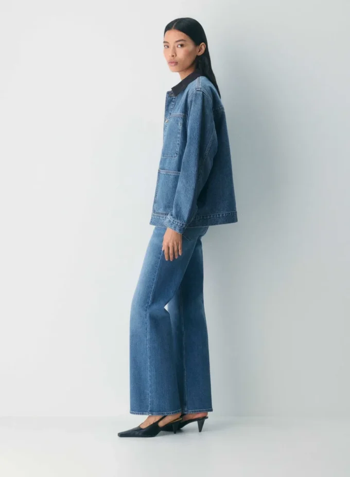 Denim Forum Die Workwear-Jeanshemdjacke Denim Forum Die Workwear-Jeanshemdjacke