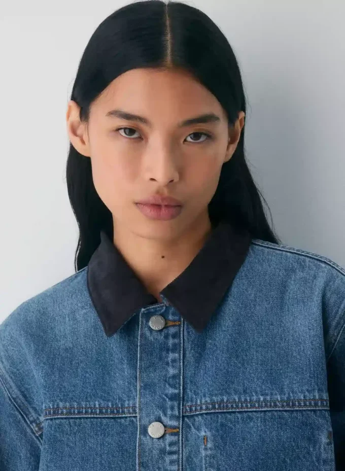 Denim Forum Die Workwear-Jeanshemdjacke Denim Forum Die Workwear-Jeanshemdjacke