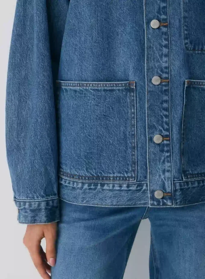 Denim Forum Die Workwear-Jeanshemdjacke Denim Forum Die Workwear-Jeanshemdjacke