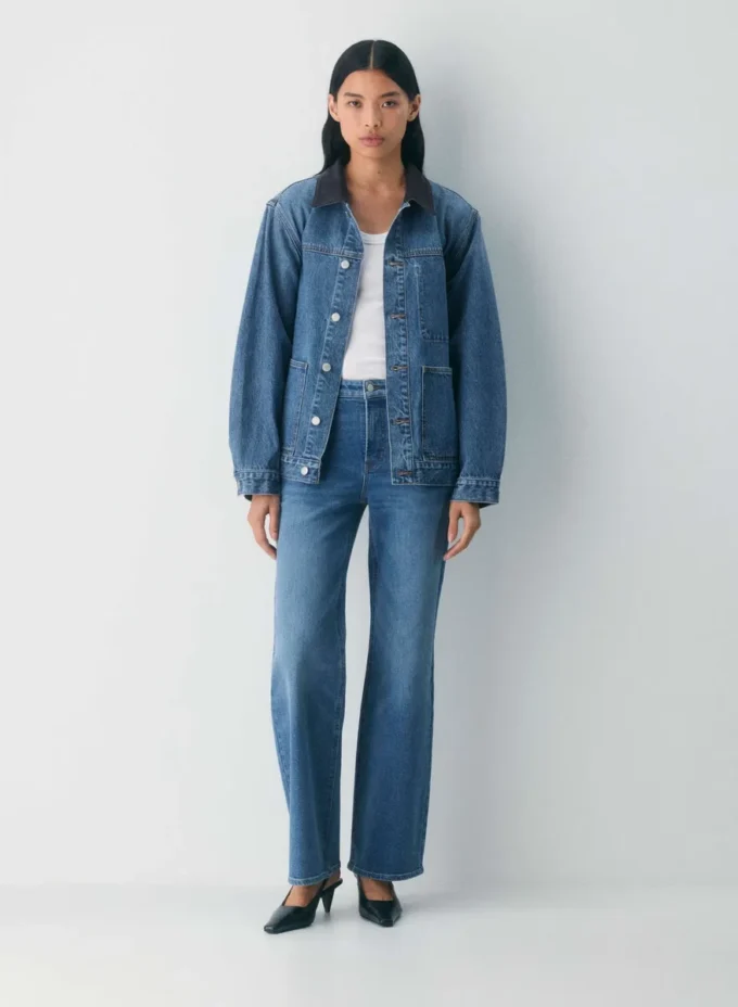 Denim Forum Die Workwear-Jeanshemdjacke Denim Forum Die Workwear-Jeanshemdjacke