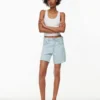 Denim Forum Die Yoko Hi-rise Mid-thigh Denim Short Denim Forum Die Yoko Hi-rise Mid-thigh Denim Short