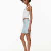 Denim Forum Die Yoko Hi-rise Mid-thigh Denim Short Denim Forum Die Yoko Hi-rise Mid-thigh Denim Short