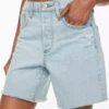 Denim Forum Die Yoko Hi-rise Mid-thigh Denim Short Denim Forum Die Yoko Hi-rise Mid-thigh Denim Short