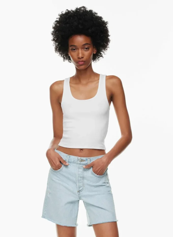 Denim Forum Die Yoko Hi-rise Mid-thigh Denim Short Denim Forum Die Yoko Hi-rise Mid-thigh Denim Short
