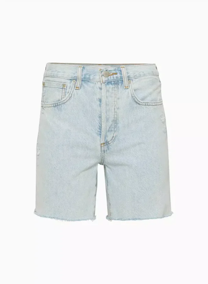 Denim Forum Die Yoko Hi-rise Mid-thigh Denim Short Denim Forum Die Yoko Hi-rise Mid-thigh Denim Short
