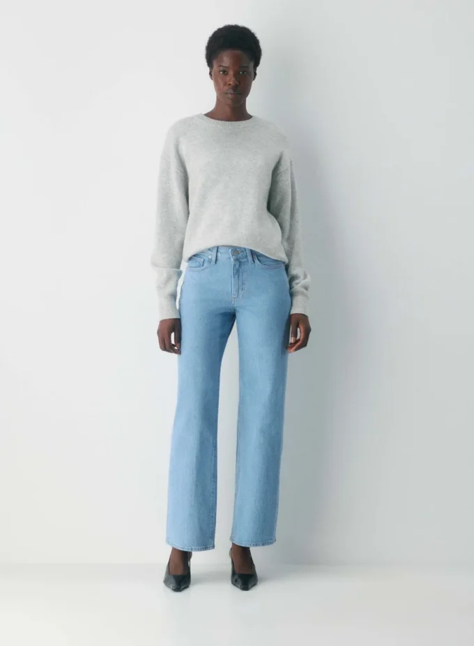 Denim Forum Lana Curve-Fit Mid-Rise Wide Jean Denim Forum Lana Curve-Fit Mid-Rise Wide Jean