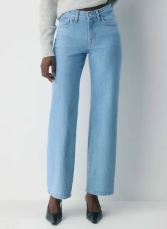 Denim Forum Lana Curve-Fit Mid-Rise Wide Jean Denim Forum Lana Curve-Fit Mid-Rise Wide Jean