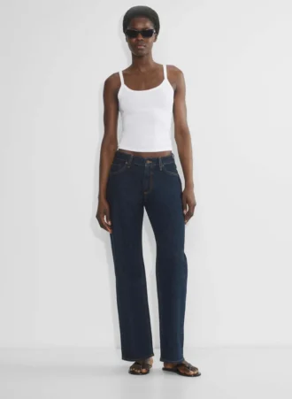 Denim Forum Salma Curve-Fit Super Lo-Rise Baggy Jeans