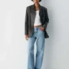 Denim Forum The Farrah Lo-rise Wide Jean