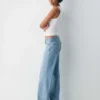 Denim Forum The Farrah Lo-rise Wide Jean