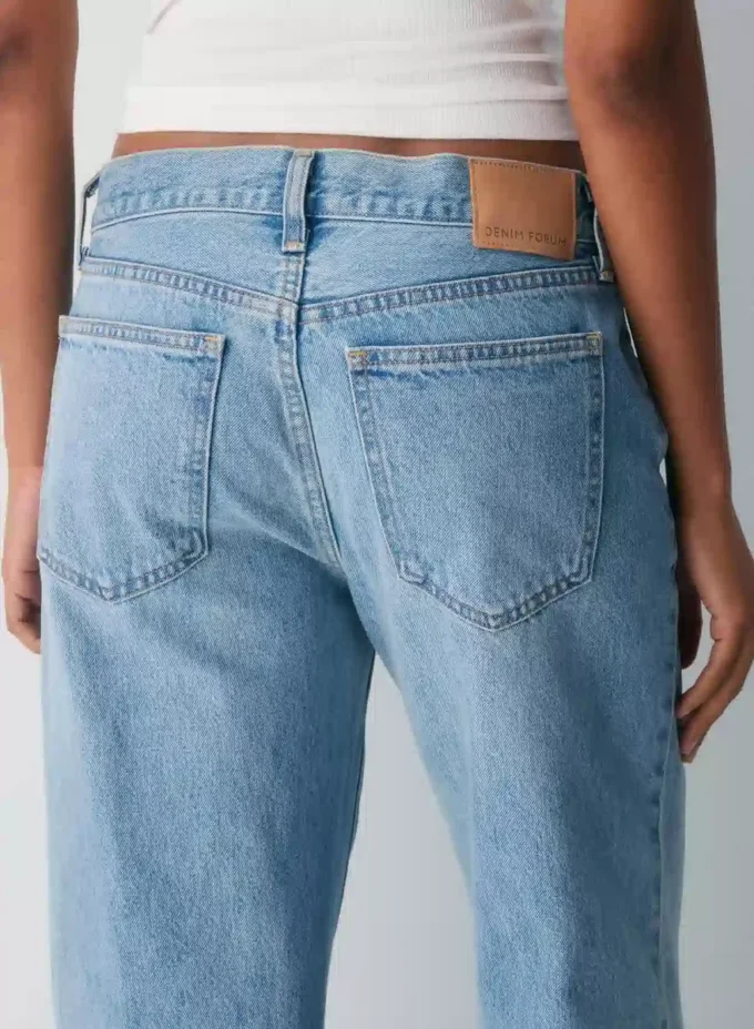 Denim Forum The Farrah Lo-rise Wide Jean