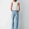 Denim Forum The Farrah Lo-rise Wide Jean
