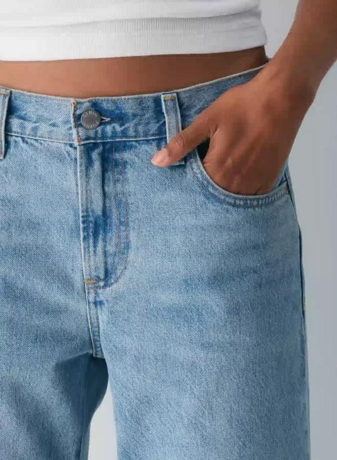Denim Forum The Farrah Lo-rise Wide Jean