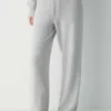 Essential Cashmere Hose mit hoher Taille und weitem Bein