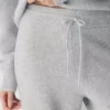 Essential Cashmere Hose mit hoher Taille und weitem Bein