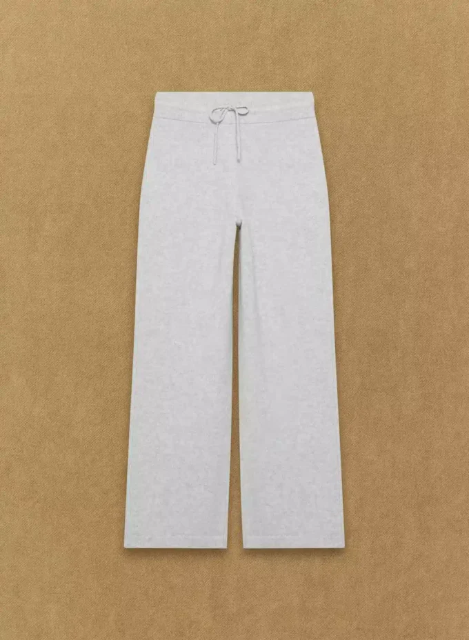 Essential Cashmere Hose mit hoher Taille und weitem Bein