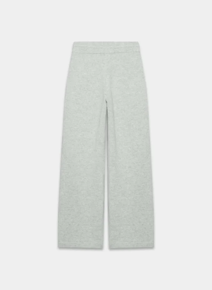 Essential Cashmere Hose mit hoher Taille und weitem Bein