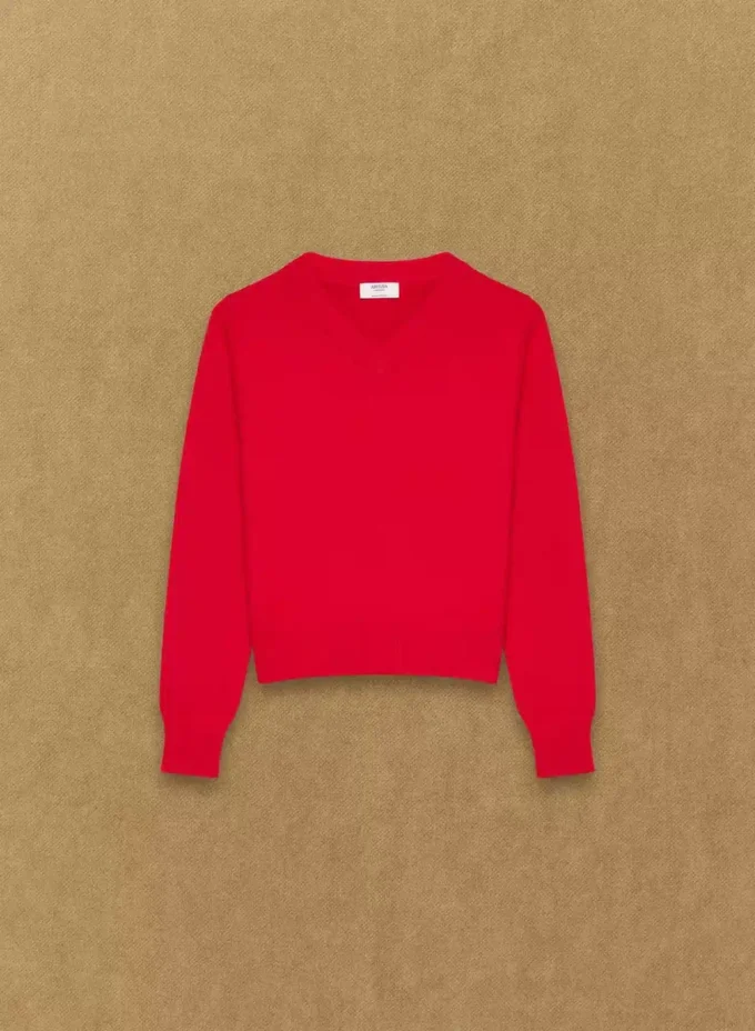 Essential Cashmere Pullover mit V-Ausschnitt Essential Cashmere Pullover mit V-Ausschnitt