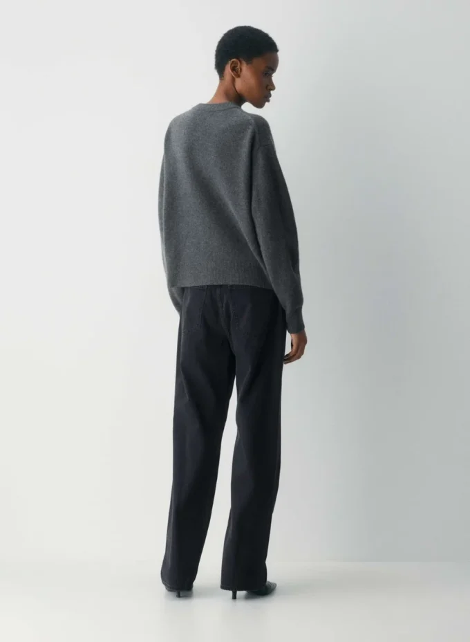 Essential Cashmere Relaxed Crew Cardigan Essential Cashmere Relaxed Crew Cardigan