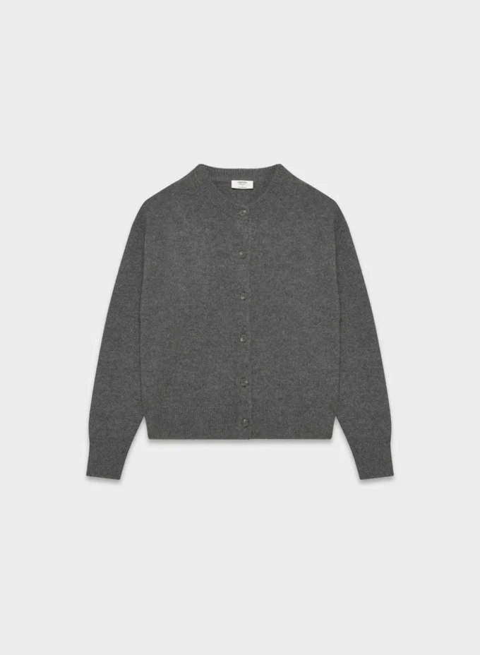 Essential Cashmere Relaxed Crew Cardigan Essential Cashmere Relaxed Crew Cardigan