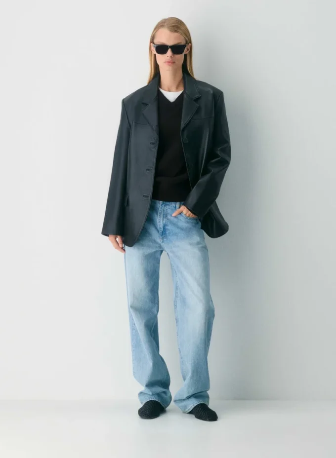 Essential Cashmere Sweater mit lockerem V-Ausschnitt