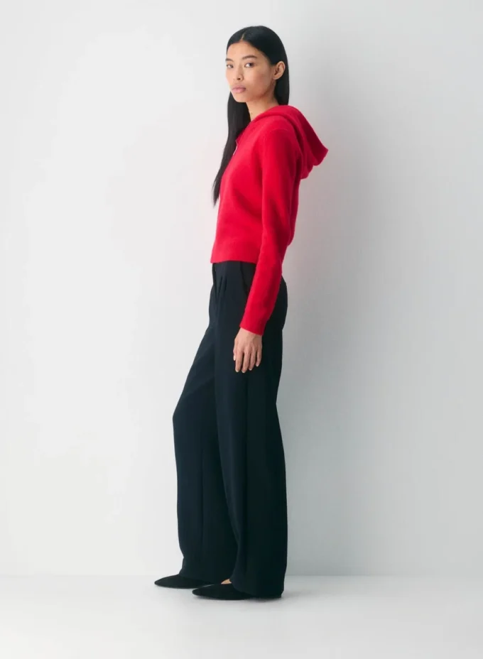 Essential Kaschmir-Kapuzenpullover mit Reißverschluss Essential Kaschmir-Kapuzenpullover mit Reißverschluss
