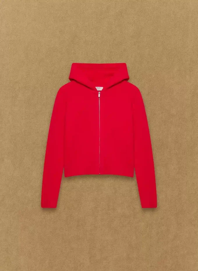 Essential Kaschmir-Kapuzenpullover mit Reißverschluss Essential Kaschmir-Kapuzenpullover mit Reißverschluss