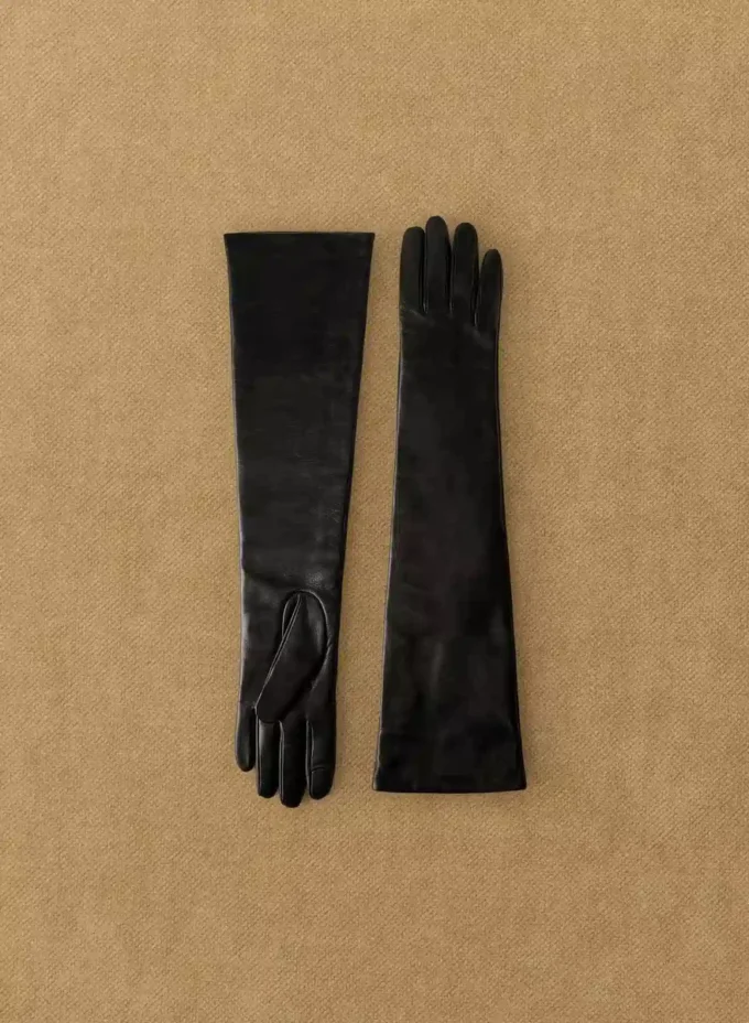 Extra lange Lederhandschuhe