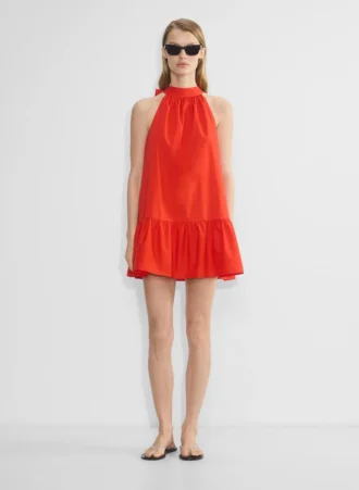 Fawn Popeline-Kleid