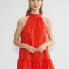 Fawn Popeline-Kleid