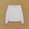 Feather Cashmere Relaxed Boatneck Sweater