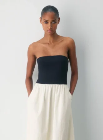Fließendes Popeline-Kleid