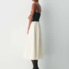 Fließendes Popeline-Kleid