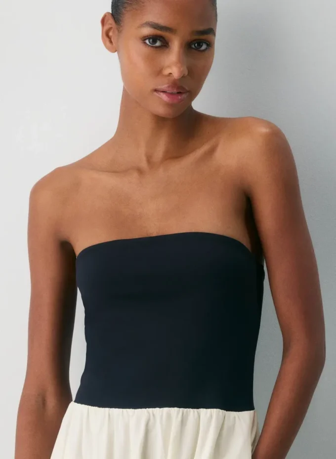 Fließendes Popeline-Kleid