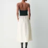 Fließendes Popeline-Kleid