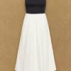 Fließendes Popeline-Kleid