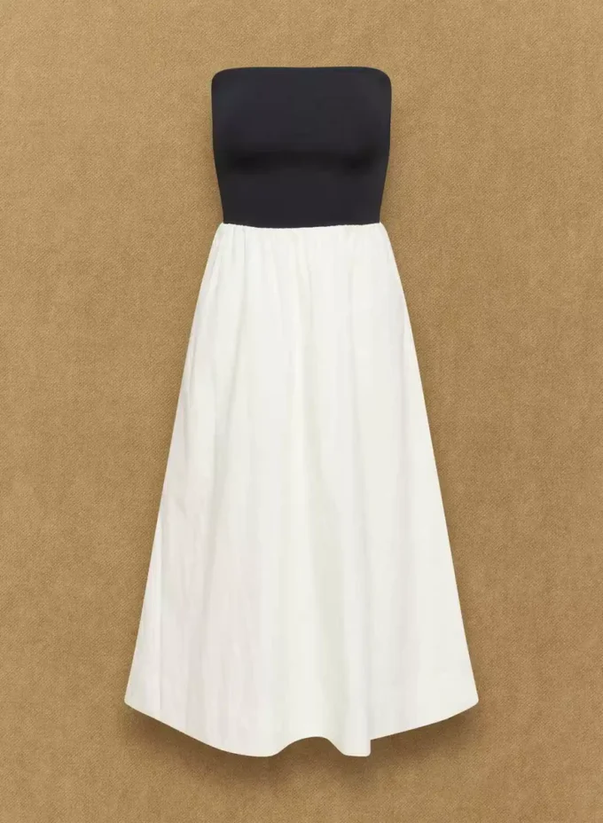 Fließendes Popeline-Kleid
