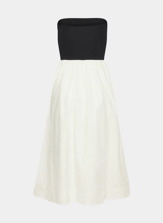 Fließendes Popeline-Kleid