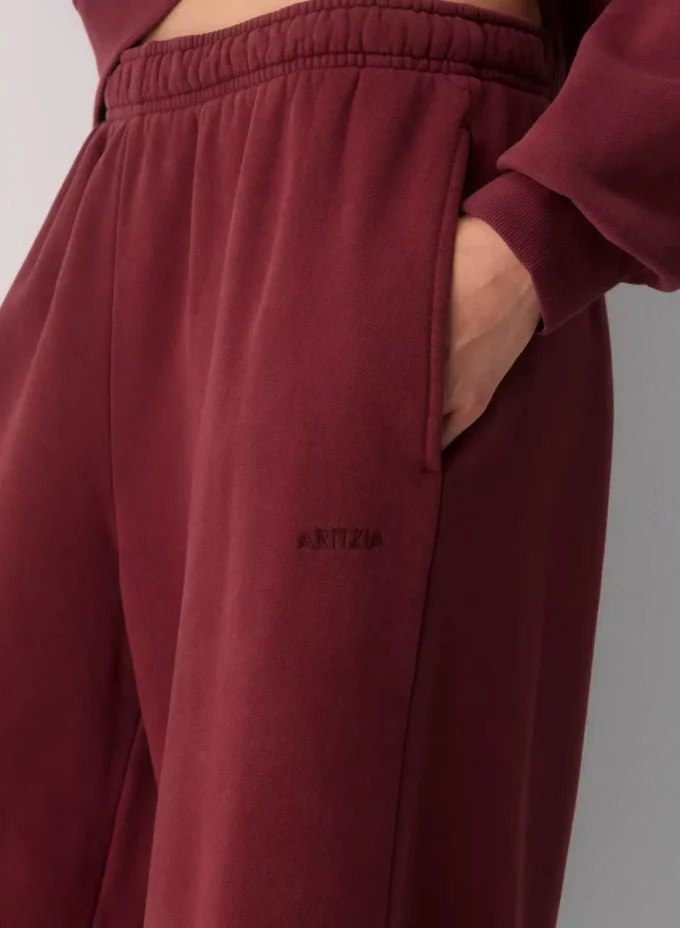 Gemütliche Sweatfleece-Hose mit niedriger Leibhöhe Gemütliche Sweatfleece-Hose mit niedriger Leibhöhe