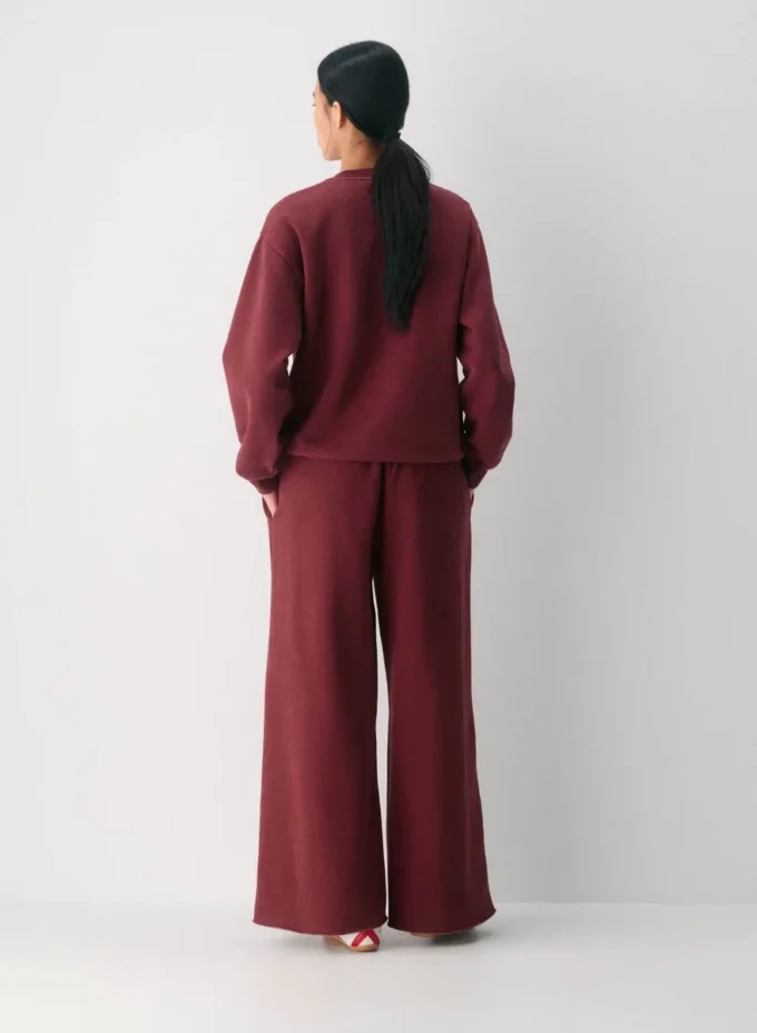 Gemütliche Sweatfleece-Hose mit niedriger Leibhöhe Gemütliche Sweatfleece-Hose mit niedriger Leibhöhe