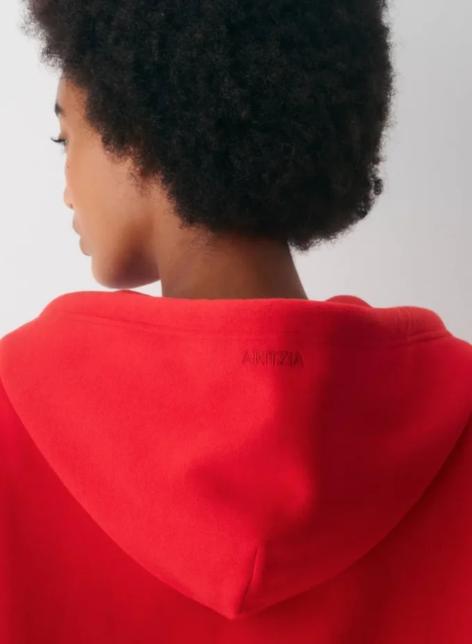 Gemütlicher Sweatfleece-Hoodie mit Mega-Reißverschluss