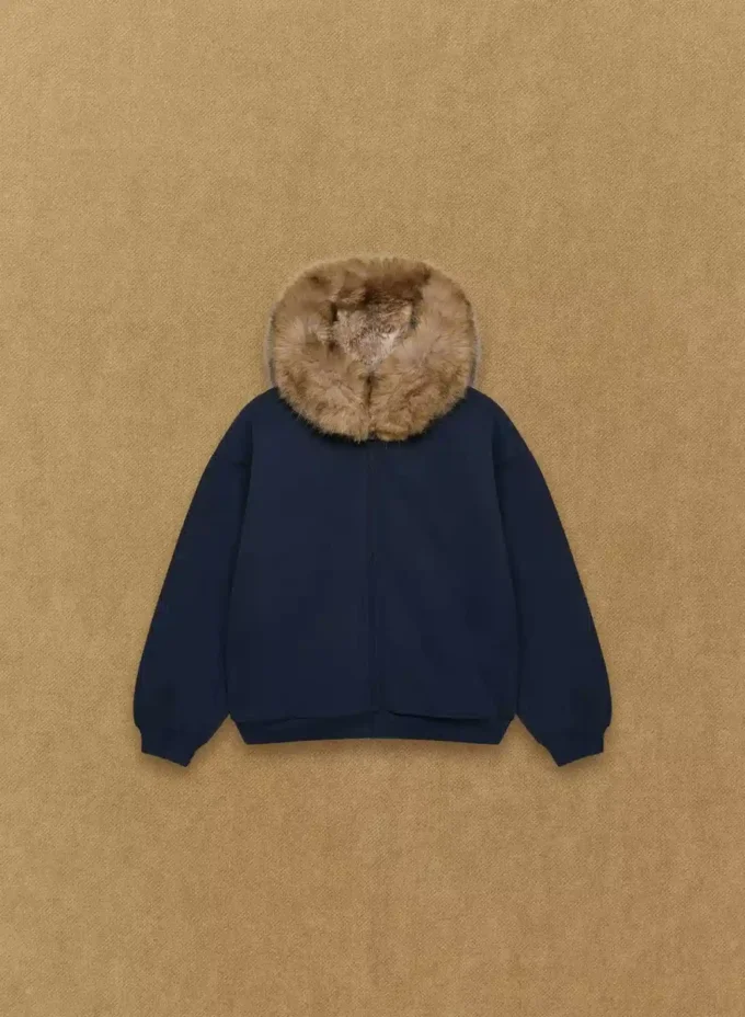 Gemütlicher Sweatfleece-Hoodie mit Mega-Reißverschluss