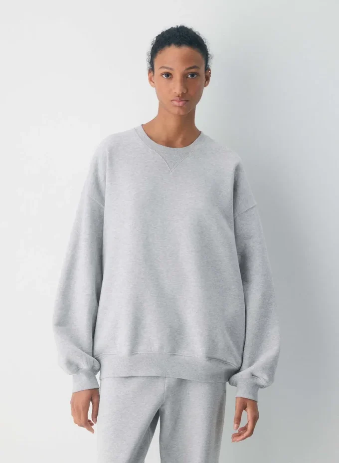 gemütliches Sweatfleece Neues Mega Crew Sweatshirt gemütliches Sweatfleece Neues Mega Crew Sweatshirt