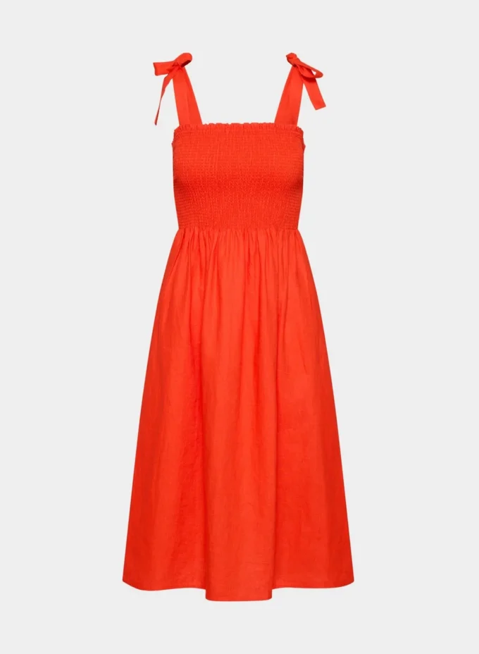 Golden Hour Leinenkleid