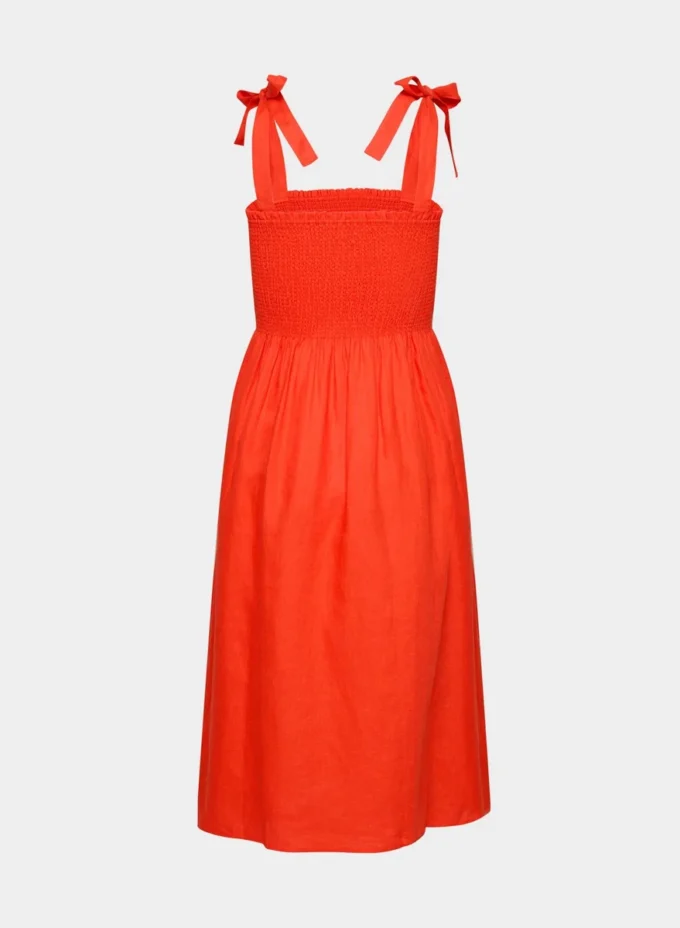 Golden Hour Leinenkleid