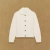 Heritage Knit Merino Wool Collar Cardigan