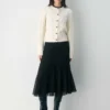 Heritage Knit Merino Wool Crew Cardigan