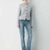 Heritage Knit Merino Wool Crew Cardigan