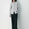 Heritage Knit Merino Wool Crew Cardigan