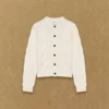 Heritage Knit Merino Wool Crew Cardigan